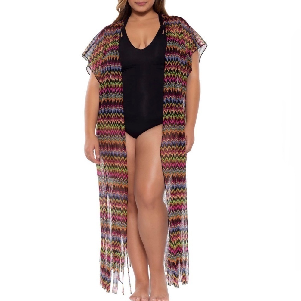 BECCA MUILTICOLOR CARNAVALE COVER-UP WRAP- NWT!